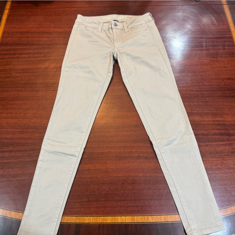 American Eagle Women's Tan Jeans straightened